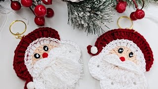 Más llaveros a crochet navideño 😍 llaveros a crochet para Navidad [upl. by Asirb]