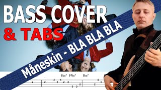 Måneskin  BLA BLA BLA Bass Cover  TABS [upl. by Truitt]