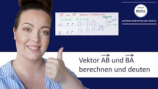 Vektor AB und BA berechnen  Analytische Geometrie  Vektorrechnung by einfach mathe [upl. by Surovy786]