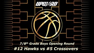 12 Hawks vs  5 Crossovers  2022 Tournament  78th grade Boys Opening Round Feb 28th 2022 Part2 [upl. by Satterlee]