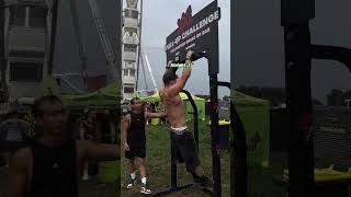 Broken PullUp Challenge💀 challenge pullups calisthenics streetworkout motivation [upl. by Lebatsirc]