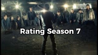 Rating TWD Season 7 Episodes [upl. by Ylera]