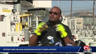 Entergy New Orleans addressing power outages [upl. by Bacchus508]