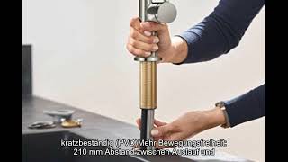 hansgrohe Küchenarmatur Talis M54 Wasserhahn Küche 360° schwenkbar ausziehbare Brause [upl. by Nerot]