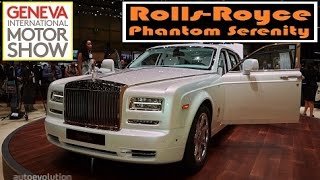 RollsRoyce Phantom Serenity live photos at 2015 Geneva Motor Show [upl. by Rumery]