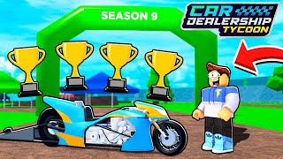 FASTEST WAY TO UNLOCK ALL SEASON 9 PRIZES IN CAR DEALERSHIP TYCOON [upl. by Ellenor]