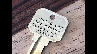 should you order custom coined or incised keys for your locksmith business [upl. by Ruffo761]