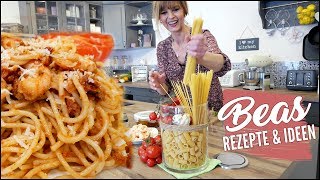 Pasta mit Garnelen Rezept und Pesto  Lecker Spaghetti  Nudelgericht [upl. by Eilloh]