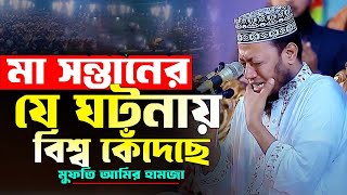 মা সন্তানের যে ঘটনায় বিশ্ব কেঁদেছে মুফতি আমির হামজা নতুন ওয়াজ 2024 । mufti amir hamja new waz 2024 । [upl. by Einotna]