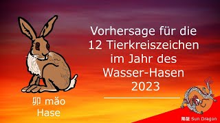 Chinesisches Horoskop 2023 Hase [upl. by Narra909]