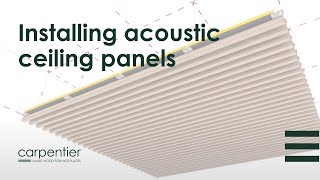 How to install acoustic ceiling panels [upl. by Arytas190]