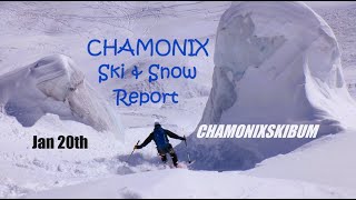 CHAMONIX Ski and Snow Report week 8  Rollercoaster Weather and Epic Italian POW [upl. by Clemmy]