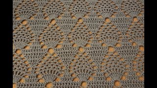 The Pineapple Throw Crochet Tutorial [upl. by Eniad955]