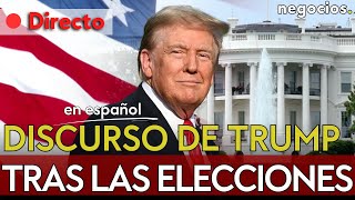 DIRECTO DISCURSO DE DONALD TRUMP TRAS LAS ELECCIONES EN EEUU LOS REPUBLICANOS CELEBRAN LA VICTORIA [upl. by Jezrdna]