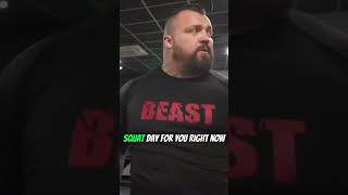 Eddie Hall and Jesse James West shorts eddiehall viral legday squat gymvideo [upl. by Bale]