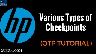 Various Types of Checkpoints  HP UFT QTP TutoriaL 14 [upl. by Nomaid]