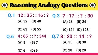 Reasoning Analogy  Resoning Questions  Reasoning Practice Set1  Analogy Previous year question [upl. by Ennaul]