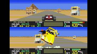 OutRunners Mega DriveGenesis Gameplay  Virtua Formula Secret Car [upl. by Harrison]