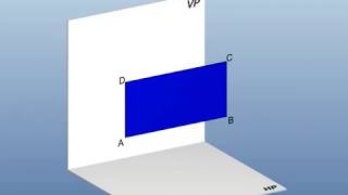 Orthographic Projection  Projection of planes 4411 [upl. by Roberts]