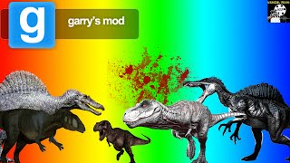 Gmod NPC Battles DINOSAURS [upl. by Milzie]