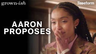 grownish Season 2 Finale  Zoey amp Aaron Kiss  Freeform [upl. by Enyrat600]