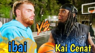 IBAI VS Kai Cenat Basketball 1vs1 [upl. by Yelkrab955]