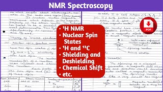 NMR Spectroscopy  Organic Chemistry [upl. by Asirac]