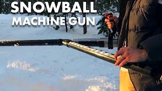 This machine gun runs on snowballs [upl. by Eedeed]