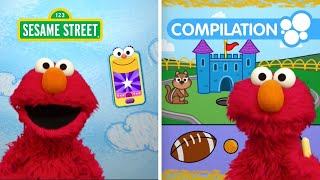 Sesame Street Elmo Plays with Toys  Elmos World amp More Compilation [upl. by Ellerrehs996]