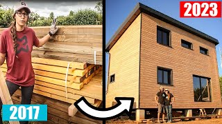 TIMELAPSE CONSTRUCTION COMPLETE MAISON BOIS  AMAZING TIMELAPSE RENOVATION WOODEN HOUSE [upl. by Origra]