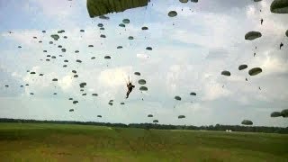 Army Rangers Airborne Assault Parachuting [upl. by Nylqcaj]