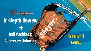 Slinger Bag Tennis Ball Launcher  Unboxing amp Indepth Review [upl. by Triny]