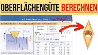 OBERFLÄCHENGÜTE BERECHNEN MIT DEM TABELLENBUCH [upl. by Renferd]