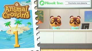 Animal Crossing New Horizons ITA Parte 1  Lisola deserta [upl. by Jet]