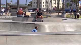 THE ILLUSION HamishPatterson Skates Venice Beach Skatepark [upl. by Tnecnev]