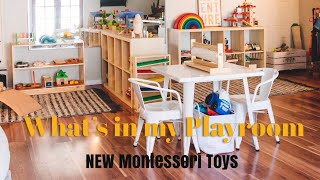 What’s in our Montessori Playroom and NEW Montessori Toys [upl. by Ilana]