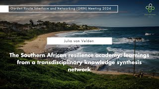 The Southern African resilience academy [upl. by Hsizan]