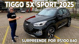 TIGGO 5X SPORT 2025  Baixou De Valor Ficando Mega Competitivo [upl. by Nesiaj]