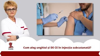 Cum aleg unghiul și DE CE în injecția subcutanată [upl. by Nauqed]