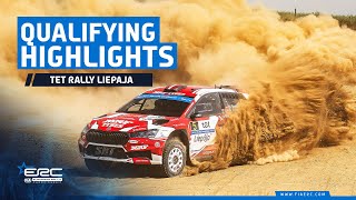 Qualifying Highlights I ERC Tet Rally Liepaja 2023 [upl. by Ahseekat]