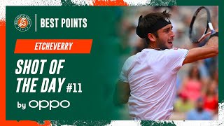 Shot of the day 11 Tomas Martin Etcheverry  RolandGarros 2023 [upl. by Olifoet]