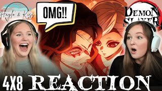 BEST EPISODE EVER 🔥  DEMON SLAYER  Reaction 4x8 [upl. by Revlis37]