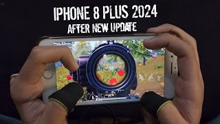 OMG🔥IPHONE 8 PLUS AFTER PUBG NEW UPDATE  HANDCAM GAMEPLAY [upl. by Lede]