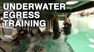 Marines and Sailors in Underwater Egress Training [upl. by Carson]