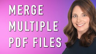 How To Merge Multiple PDF Files  Combine PDF Files into One Document for FREE [upl. by Aninaig]