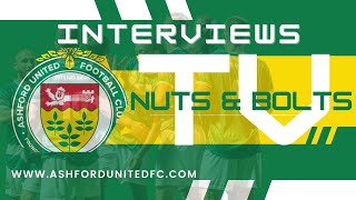 Herne Bay FC V Ashford United match interviews [upl. by Nueoht]