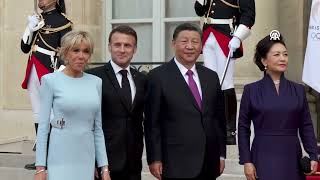 French President Macron hosts official state dinner for Chinese President Xi [upl. by Robbin]