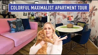 MY BOLD COLORFUL MAXIMALIST APARTMENT TOUR  DIY amp Thrifted [upl. by Yamauchi292]