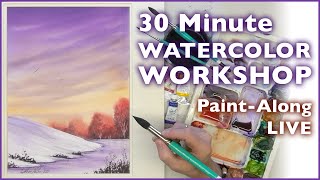 30 Minute Paint Along Watercolour Workshop [upl. by Seigler971]