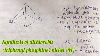 Synthesis of dichlorobistriphenyl phosphine  nickel II [upl. by Cecily]